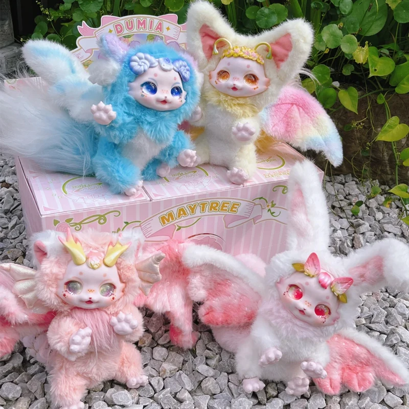 

Mayteree Dumia Morino Boundless Series Blind Box Cute Movable Big Tail Vinyl Plush Toy Fantasy Creature Bedhead Ornament Gifts
