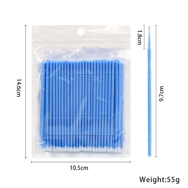 100pcs Disposable Eyelash Clean Brush Lash Extension Micro Brush Eyebrow Comb Mascara Wands Applicator Microbrush Makeup Tools