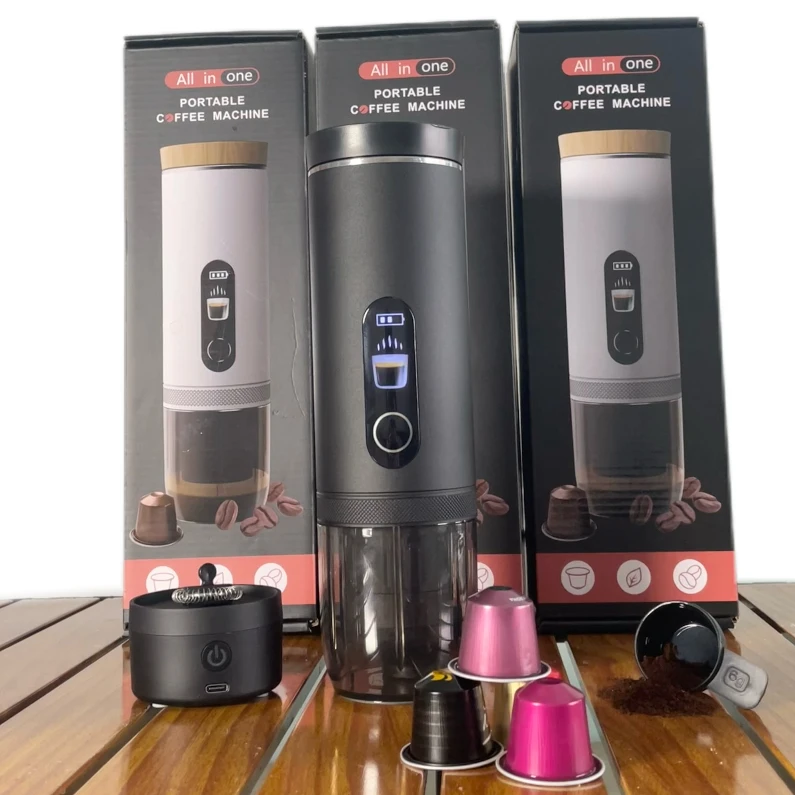 

Outdoor Direct Extraction Function Portable Universal Capsule Coffee Machine Portable Electric Coffee Maker