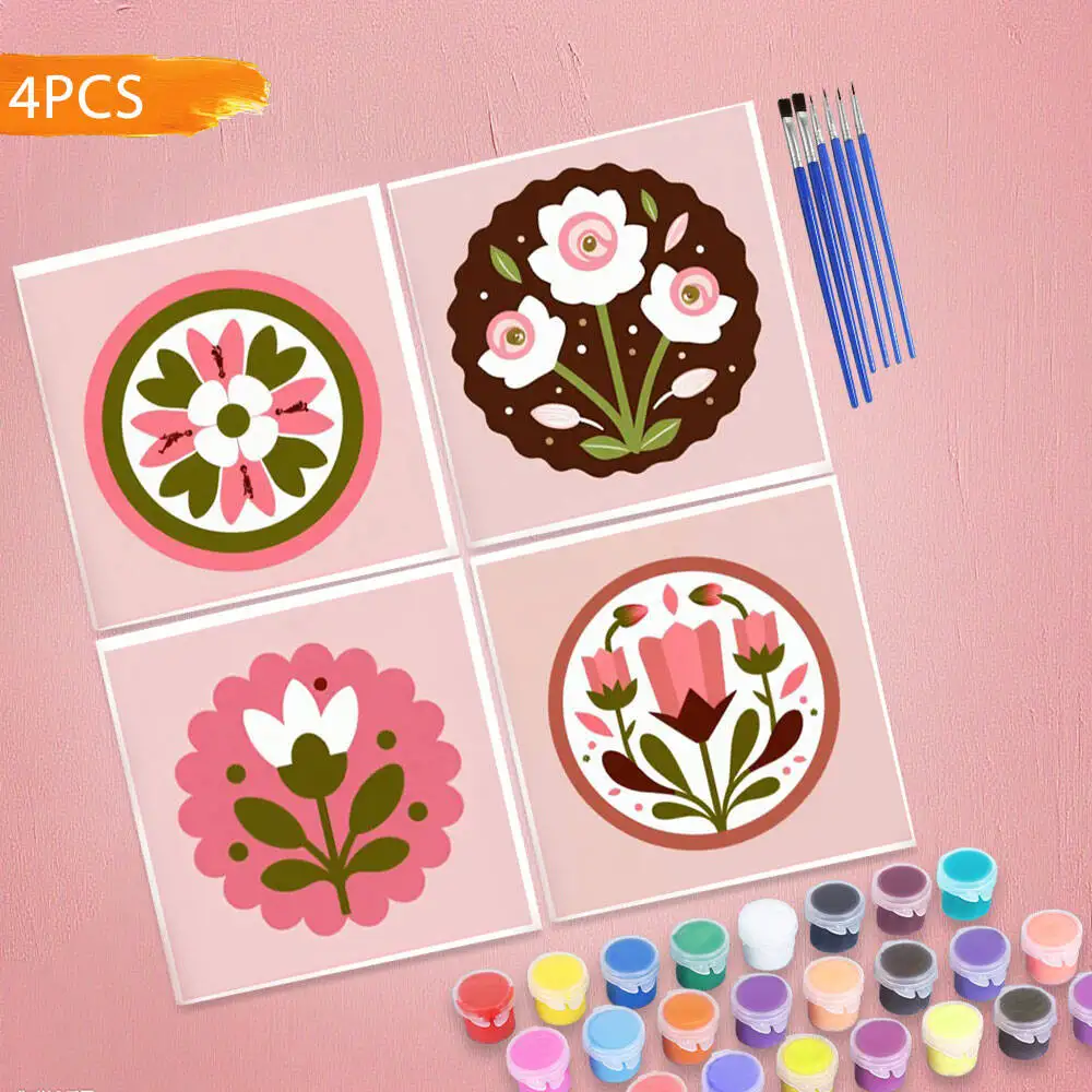 Huacan 4PCS Flower … - image