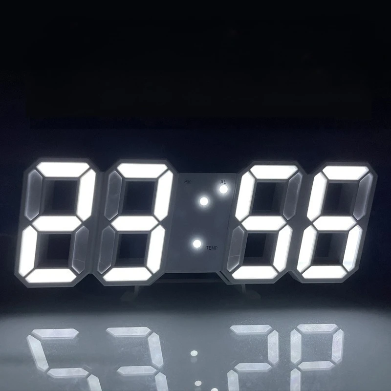 Digital Clock 1PC 3d Creative Gift Multi-Functional Electronic Clock For Students With Large Screen Wall Mounted Clock Smart