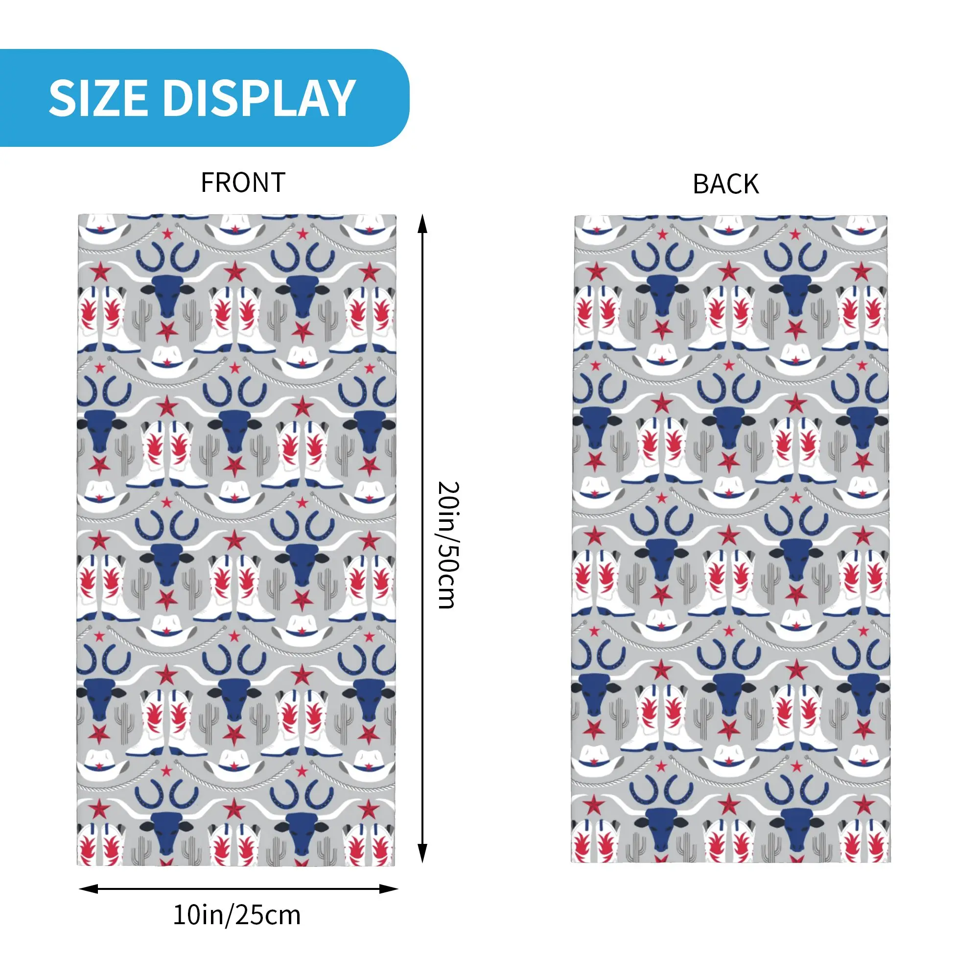 Old Wild West Cowboy Bandana Neck Gaiter Printed Wrap Scarf Face Mask Outdoor Sports for Men Women Adult Breathable