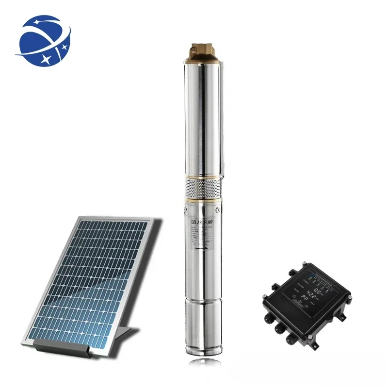 

YYHC4SPC14/70-D110/1500 4inch 2hp big flow solar submersible pump for agriculture irrigation long lifetime