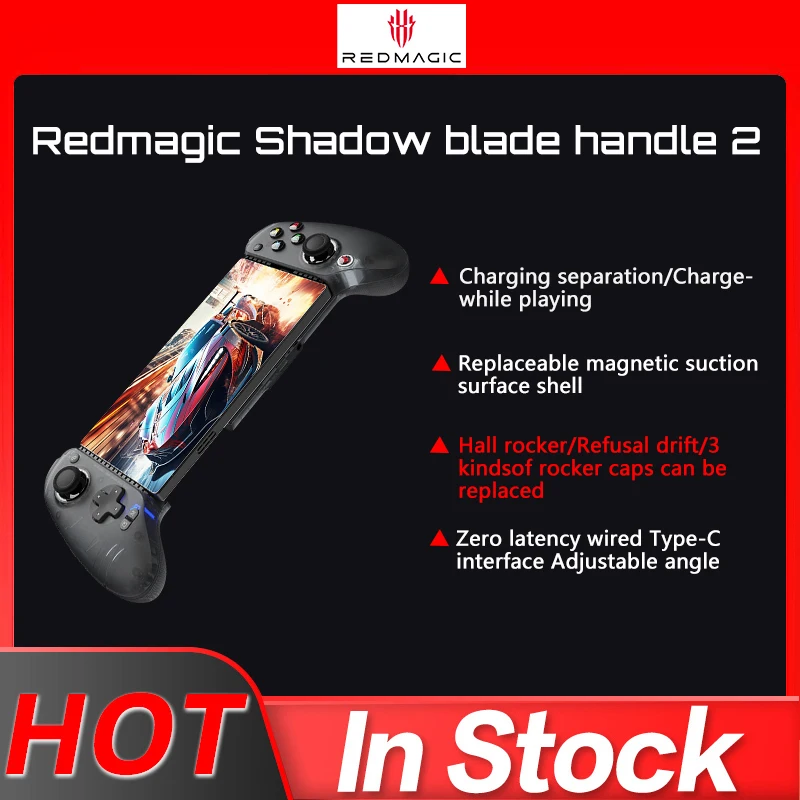 Nubia Red Magic Shadow Blade 2 وحدة تحكم ألعاب الهاتف المحمول وحدة تحكم لاسلكية غمبد لـ Red Magic 9 Pro Xiaomi Gamepad Android