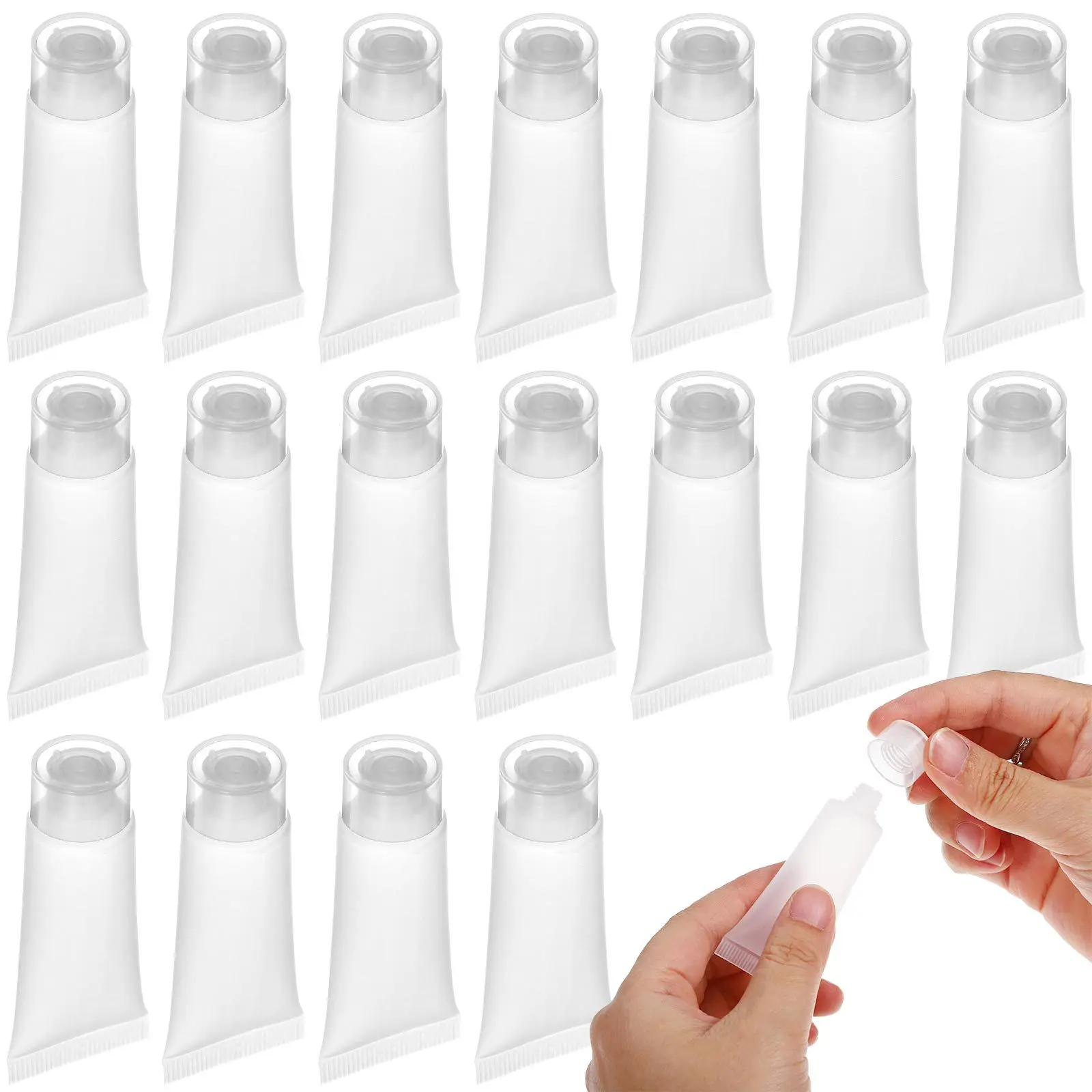 

50pcs 10Ml Refillable Travel Bottles Leakproof For Shampoo Body Lotion Face Wash Facial Toner Hand Cream Lightweight Durable