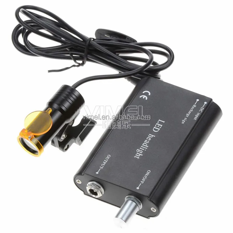 

Portable Dental LED Light Lamp Spot Size Adjustable White/Yellow Color 3W Led Headlight