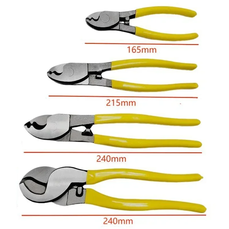 6/8/10 Inch Cable Cutter Multifunctional Electric Wires Cutting Plier Steel Electrician Pliers Anti-Slip Wire Shear Hande Tools