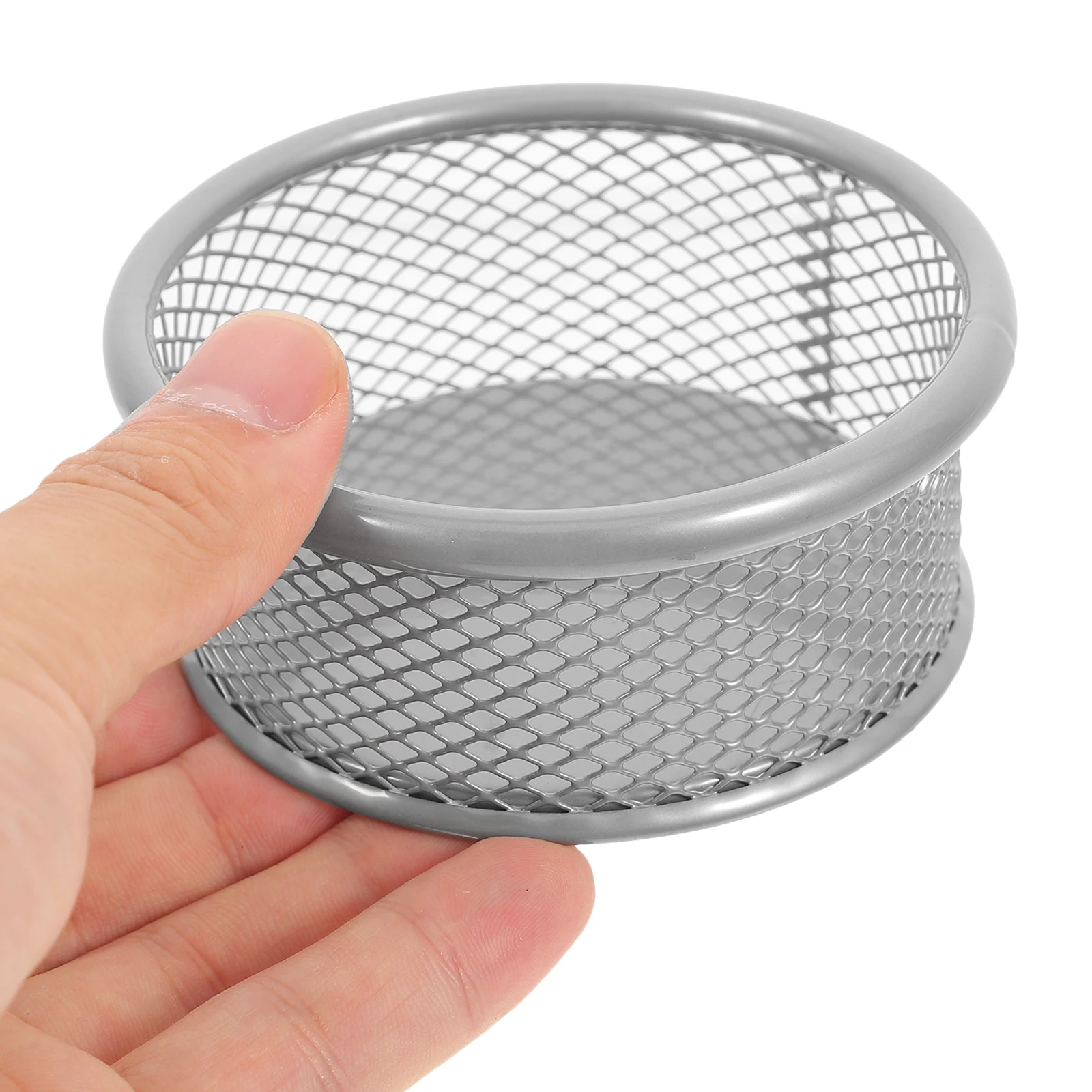 

4pcs Iron Mesh Paper Clip Holder Desktop Storage Organizer Box For Office Home Binder Clip Holders Container Stand Study Item
