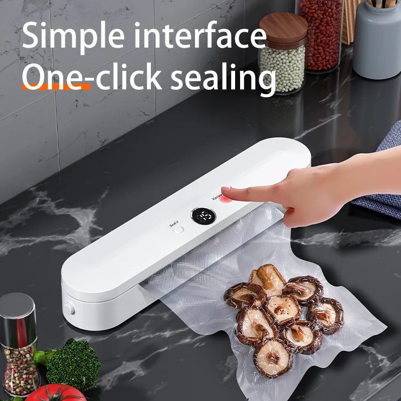 Household Vacuum Sealer 1PC Small Foodstuff Automatic Sealing Fresh Sealing Wet & Dry Vacuum Plastic Sealer