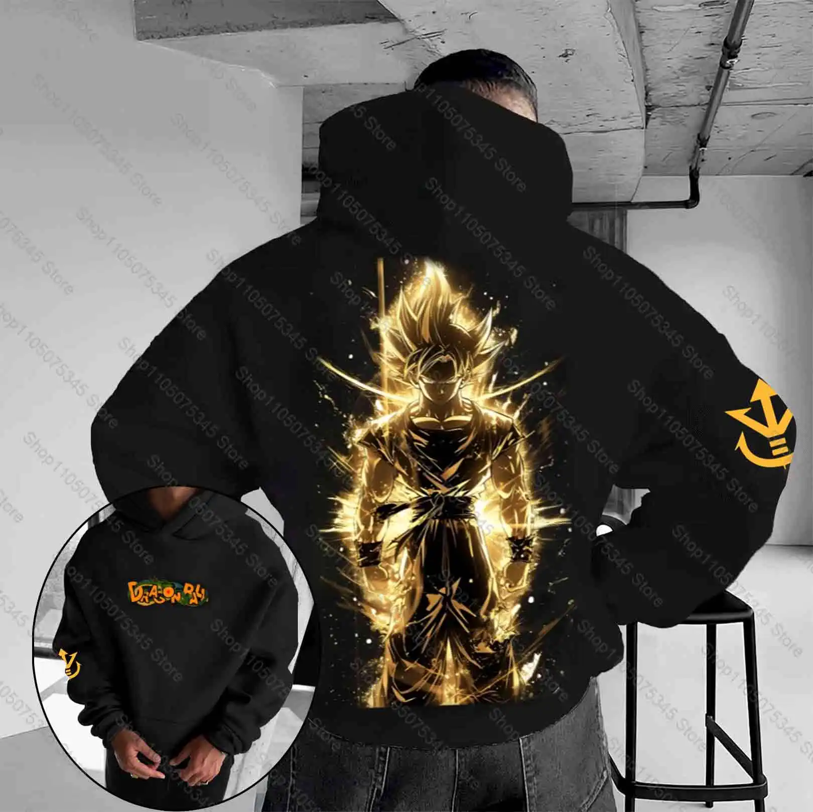 

Dragon Ball Men's Hoodie Sweater Majin Buu Japan Anime Summer Autumn Boy Children's Long Sleeve Cotton Long Sleeve Sweatshirt