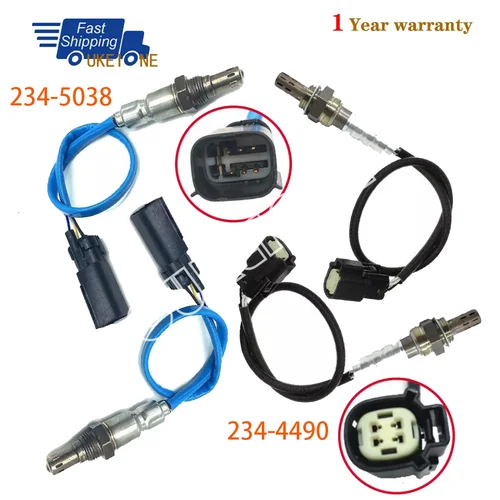 4 Uds para 2013-2015 Ford Explorer Flex Taurus 3.5L V6/ 2013 2014 Lincoln MKS MKT MKZ 3.7L V6 Sensor de oxígeno O2 aguas arriba y abajo