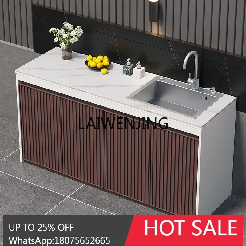 

MJY waterproof and sunscreen aluminum alloy sink integrated hand wash basin custom bathroom cabinet