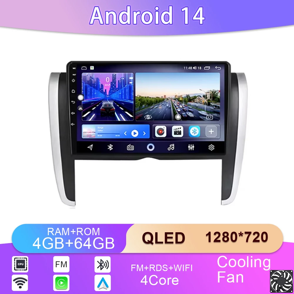 Android 13 For Toyota Allion T260 Premio 2007 - 2020 Radio Multimedia Stereo Dash Cam Screen GPS Head Unit Navigation DVD