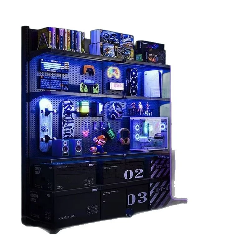 Bookshelf modified girl bookcase, floor-to-ceiling multi-layer display and storage, shelf c