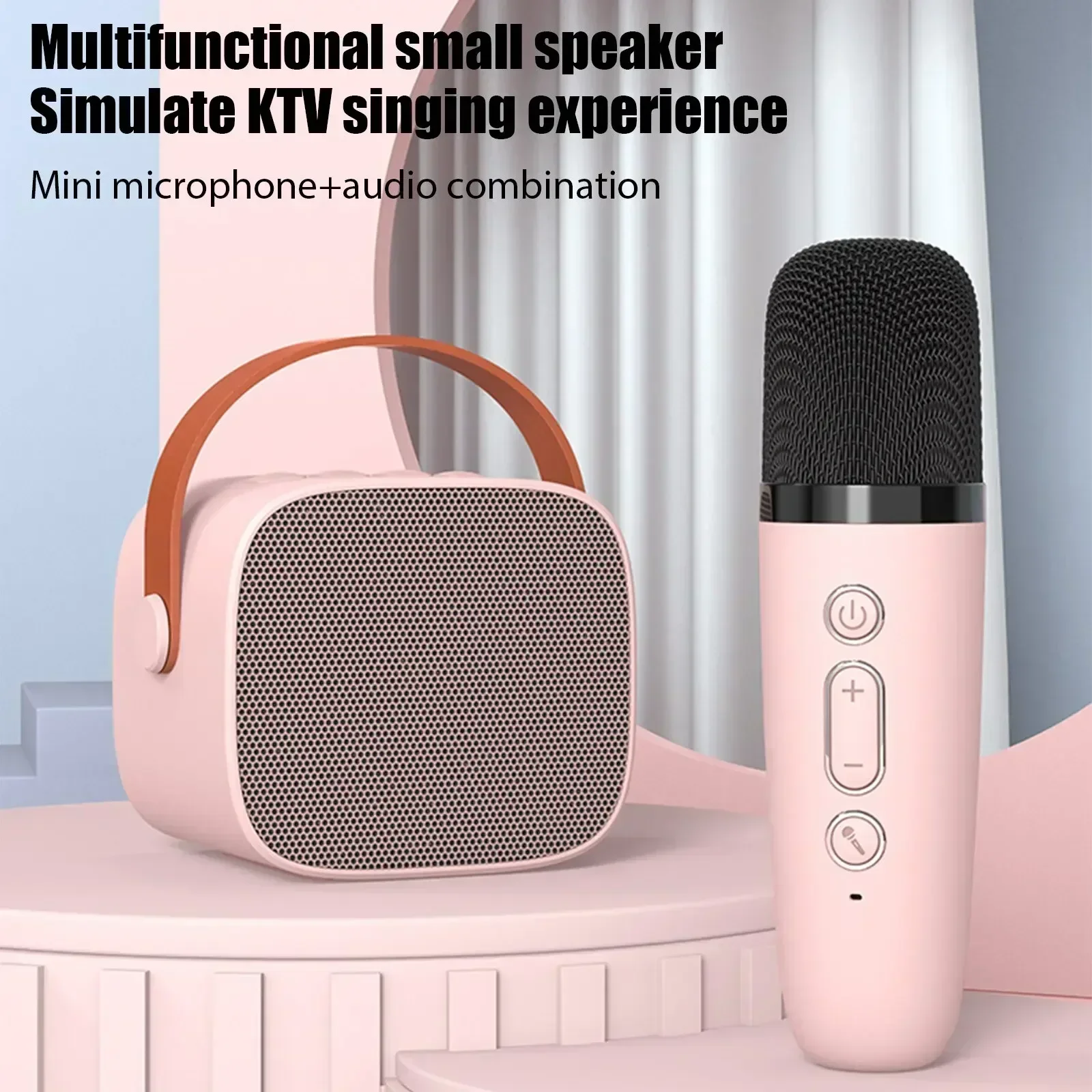 K1 Family Karaoke Bluetooth Speaker Professional Wireless Microphone Bluetooth Speaker Gathering Children's Singing Phone
