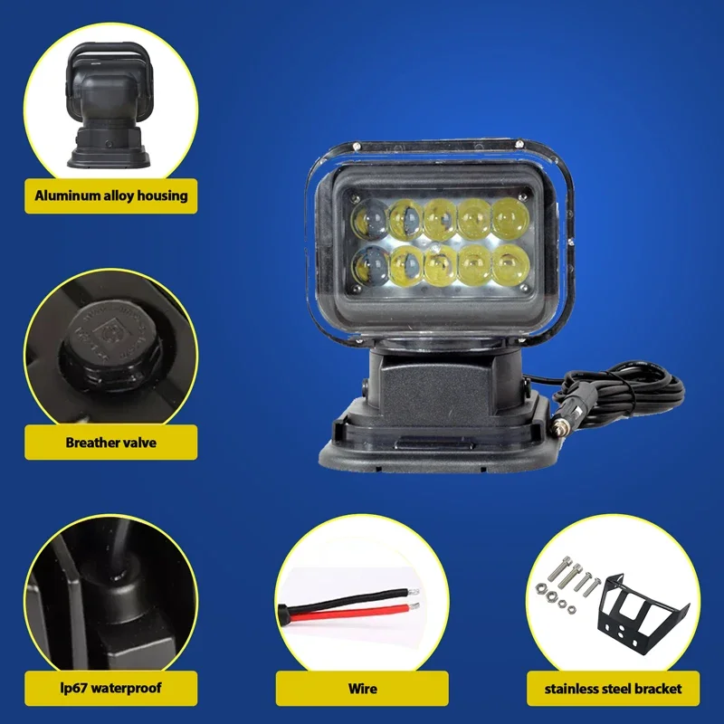 50W 7inch 12v truck 2022 Others Car Light Accessories Auto Lighting Systems finishing touch lumina led work light