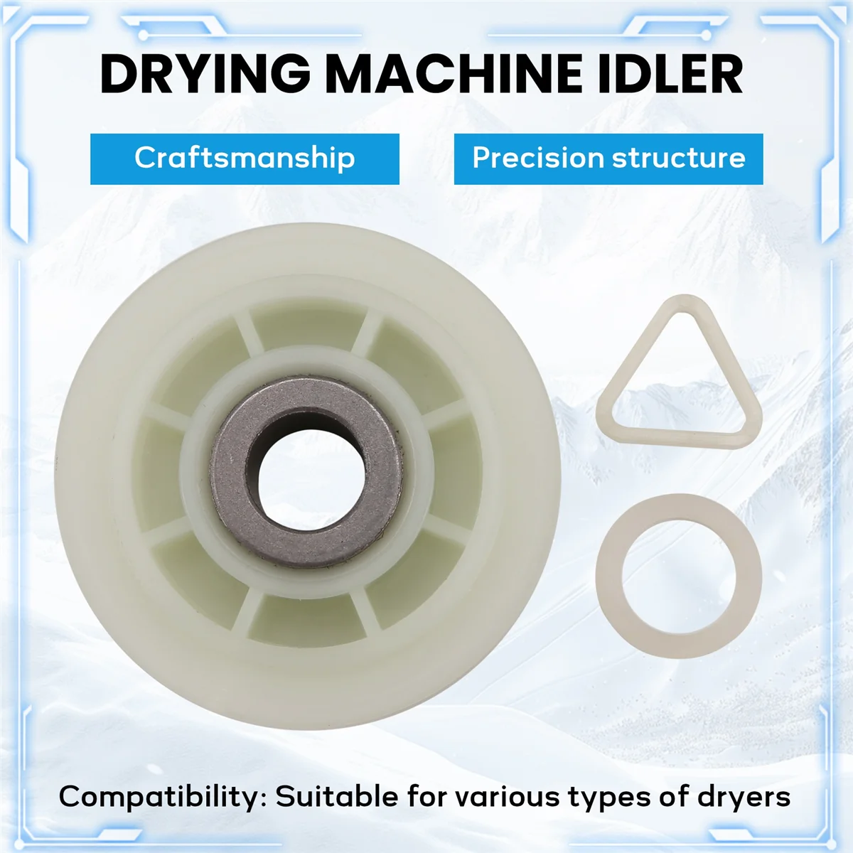 Dryer Idler 279640 Replace for Whirlpool and Kenmore Clothes Dryer-Replace 3388672 697692 AP3094197 W10468057-LITE