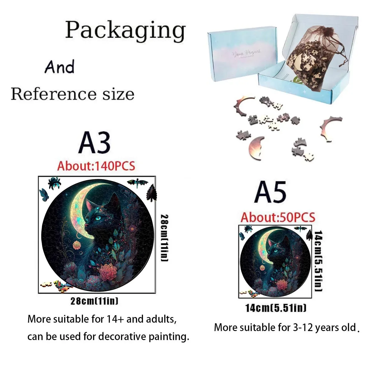 فريدة من نوعها خشبية الحيوان بانوراما الألغاز الملونة أرنب القط الكلب ثلاثية الأبعاد لغز هدية لعبة تفاعلية للبالغين الاطفال التعليمية بانوراما