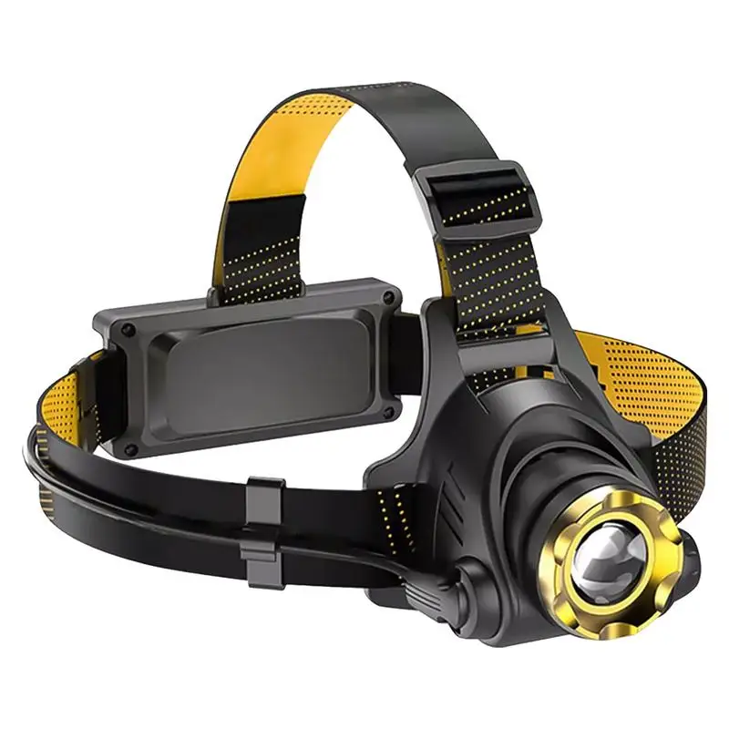 

Headlamp Rechargeable Head Flashlight For Adults Portable Rechargeable Waterproof 90 Flexible Angle Camping Headlamp & Spotlight