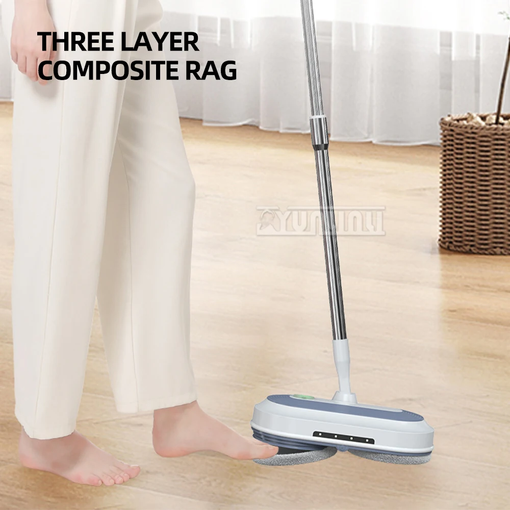 Wireless Electric Floor Mop Automatic Water Spray Electric Mop Floor Cleaning with LED