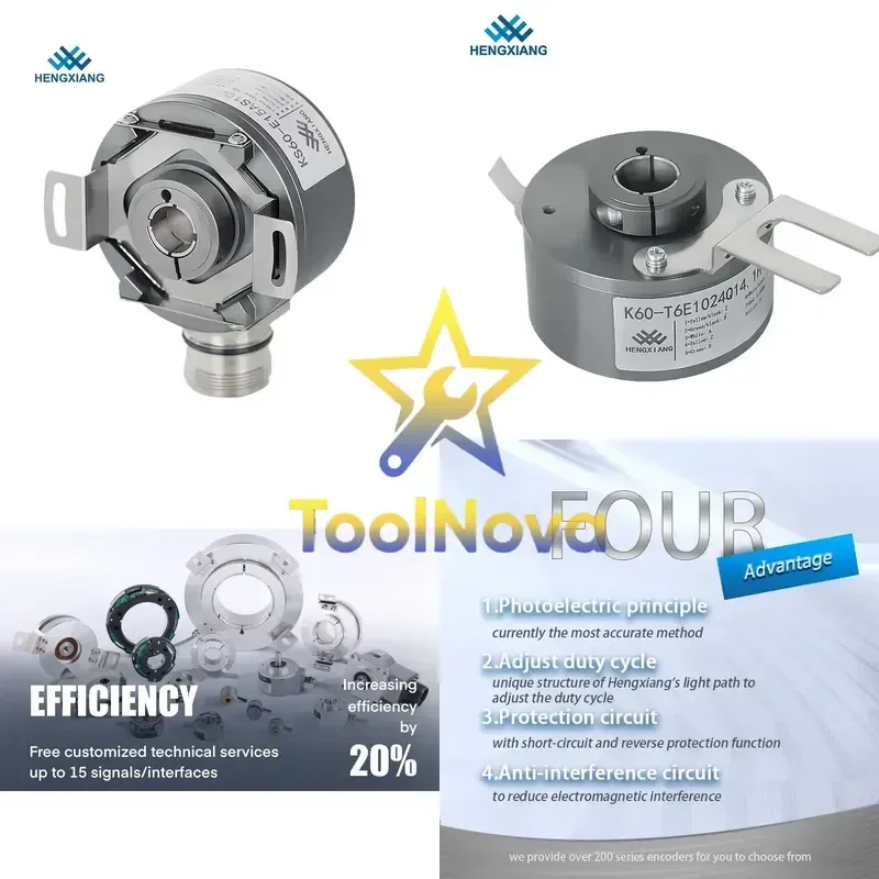 2026Hotsale* Heavy-duty Incremental Encoder ITD21H00 01024 T NI S21SG8 E 14 IP65 TTL Output 14mm Hollow Shaft 1024ppr DC5V