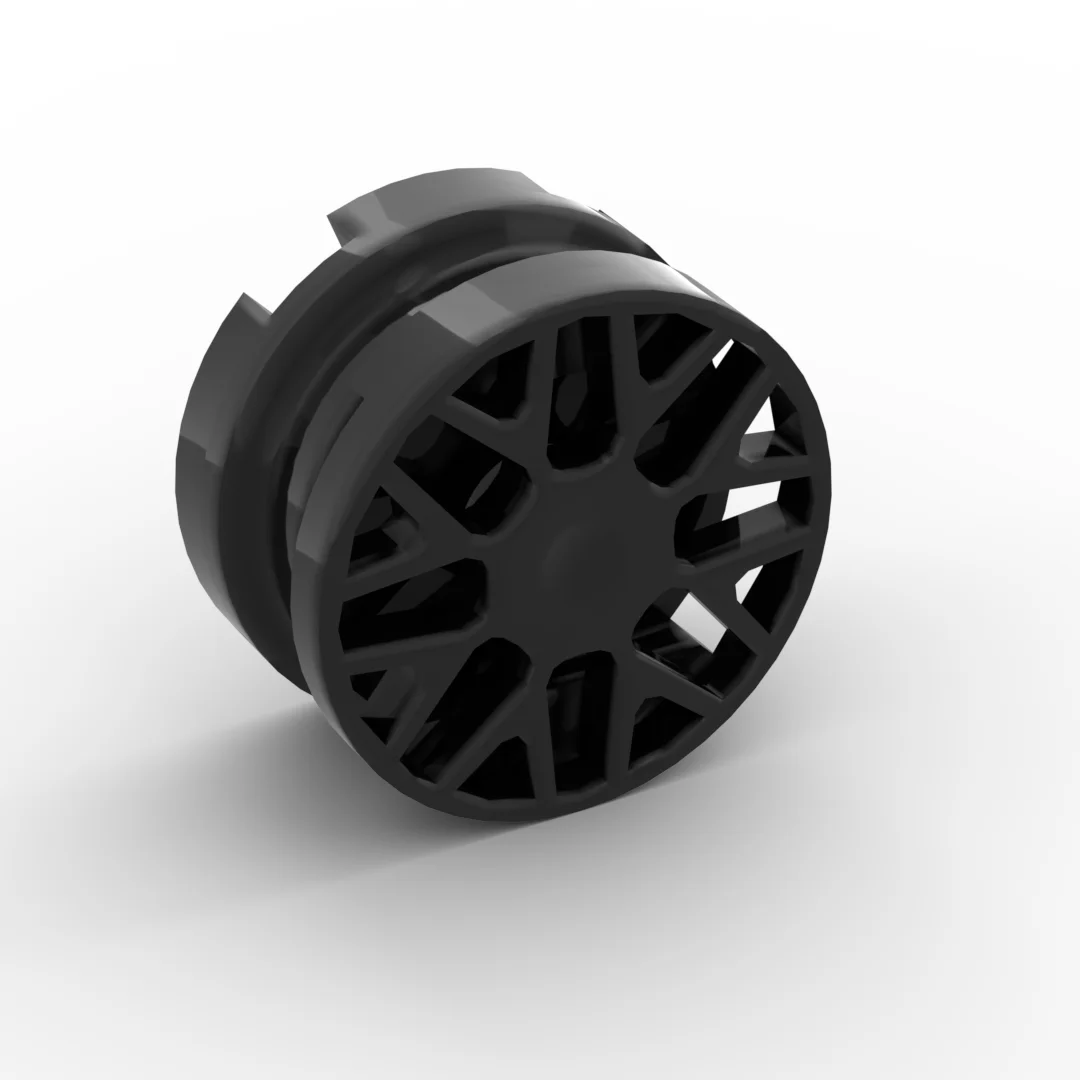 Small particle building block MOC 93595 technology group car sports car parts 11x6mm tire hub wheel