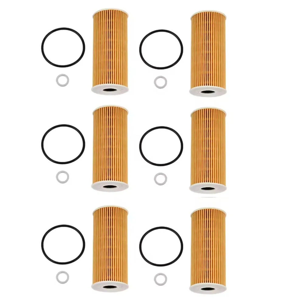 6pcs 263203LTA0  Oil filter Compatible with KIA STINGER (CK) 3.3 T-GDI 2018 Replace 26320-3LTA0