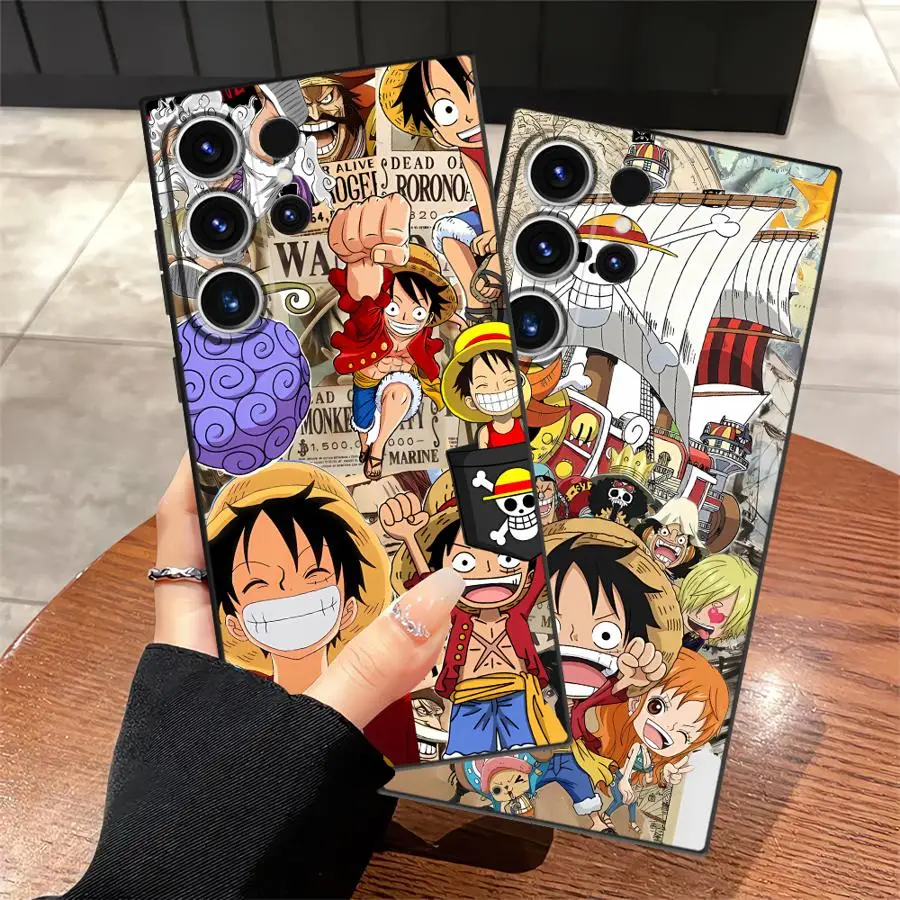 Casing Handphone Soft Back untuk Samsung Galaxy S24 Plus S25+ S9 S20 S21 S24+ S23 FE S22 S25 Ultra Karakter Anime Keren