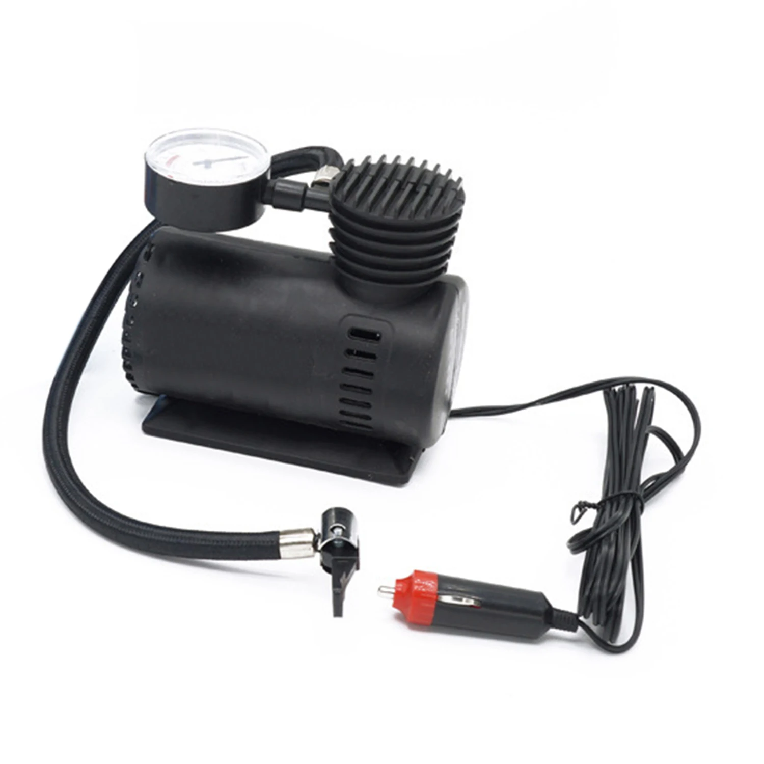 

1x 12V Car Cigarette Lighter Socket Powered Mini Air Pump Compresser Pump with 2 Nozzle For Car Motorcycle ATV