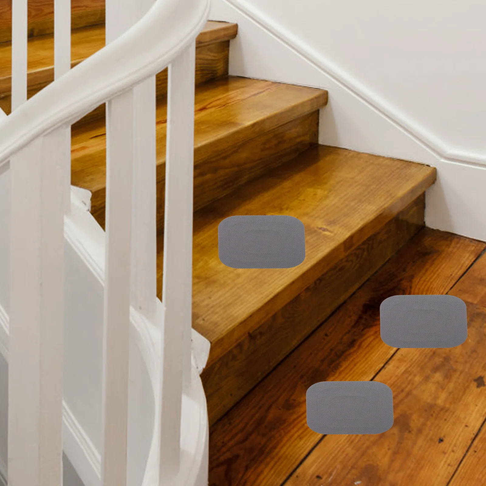 

20pcs Bathroom Anti-slip Stickers 4X4 Inches Grey PEVA Waterproof Floor Tiles for Shower Home Safety Decals Stair Traction