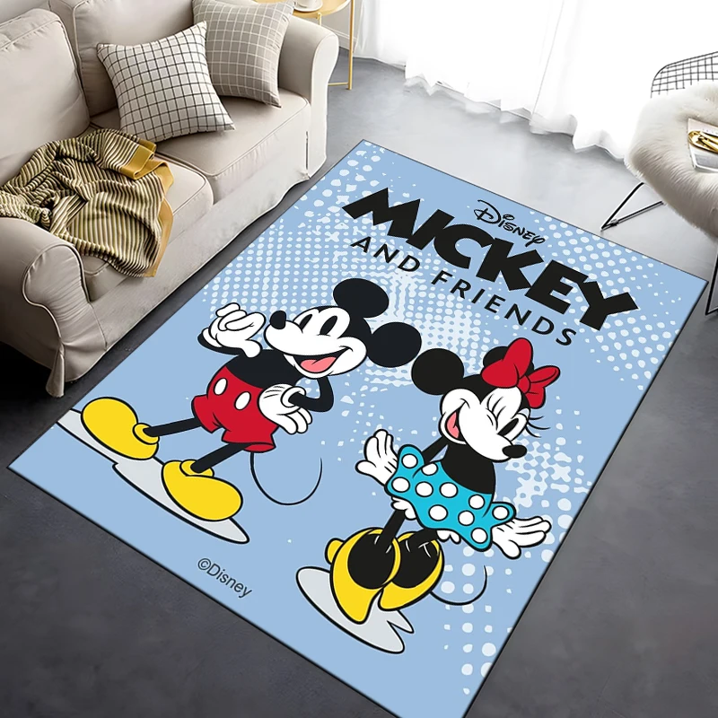 Disney Mickey Minnie 3D Printing Large Area Rugs Carpets for Home Living Room Bedroom Sofa Doormat Kids Floor Mat Gift Potdemiel