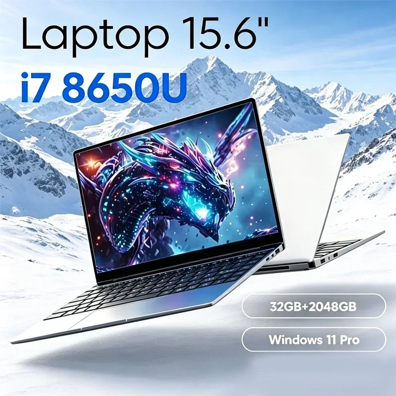 Portátil Dapper 2026 Opulent Gracefully Lean de 15.6 Pulgadas, Intel Core I7 8650U, Windows 11 Pro, 32 GB de RAM, SSD M.2 de 2 TB, Inestimable para el Uso Diario