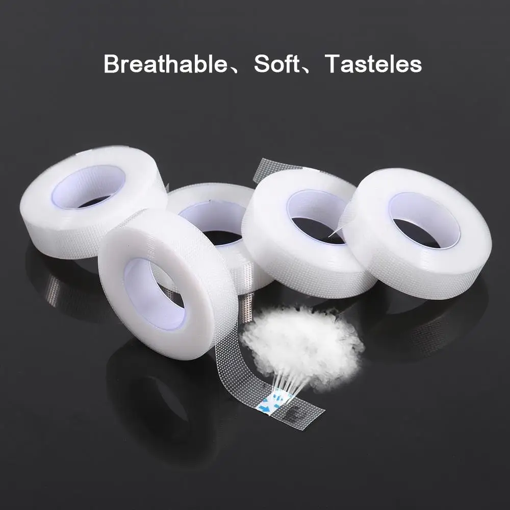 5 Rolls Transparent Eye Lash Pads - PE Tape for False Eyelash Extensions & Glue Under Eye Patches - Makeup Essentials