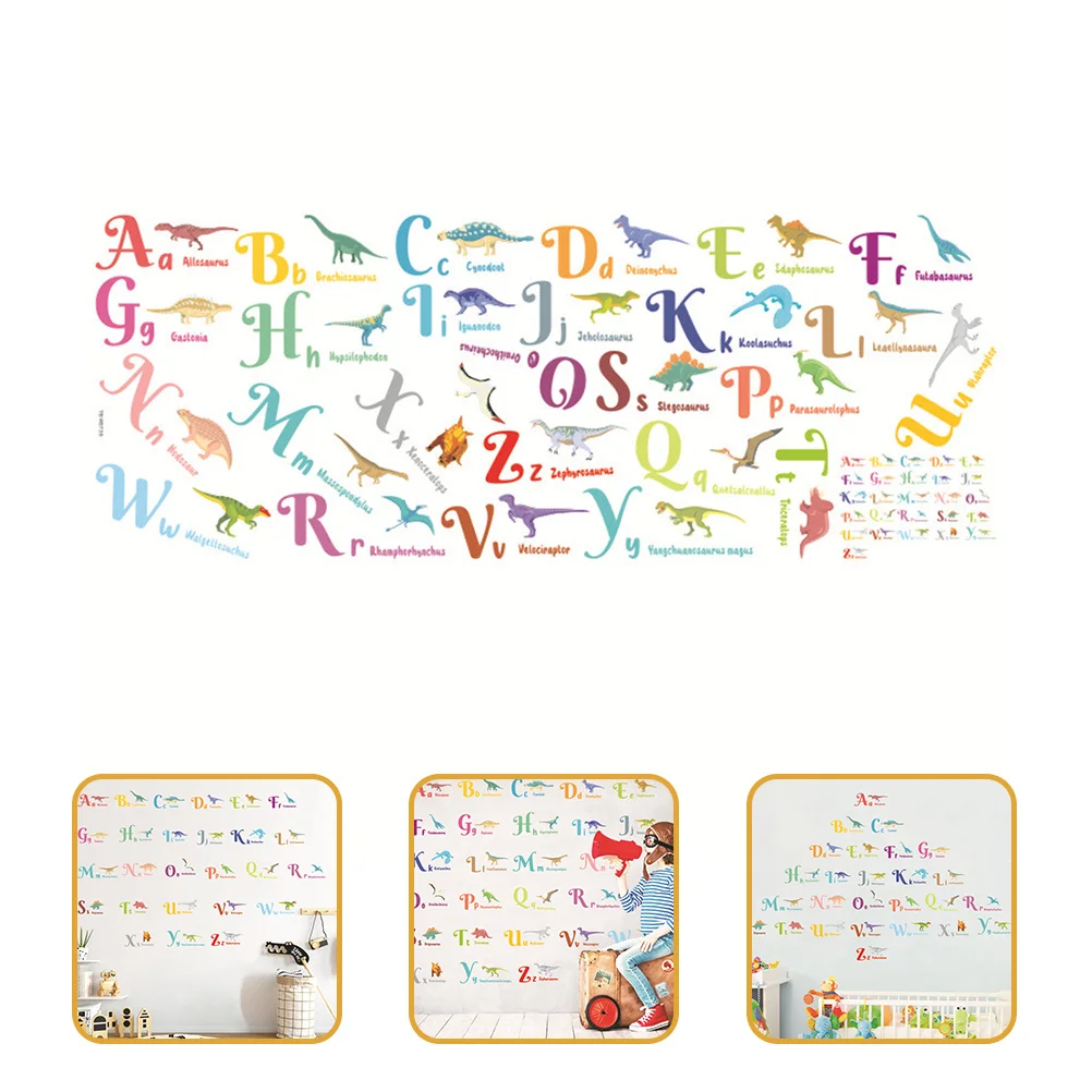 

1Set Dinosaur Wall Stickers PVC Cartoon Decal Easy Peel Stick Living Room Decor Gift Wall Sticker Cartoon Decal