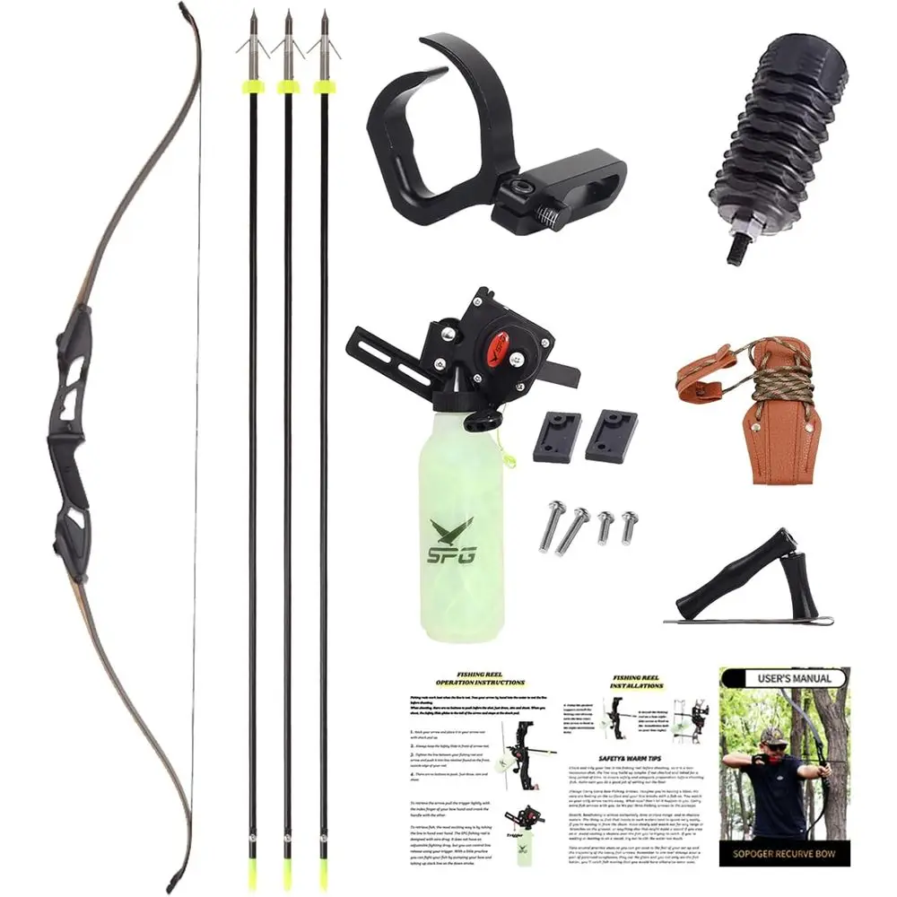 

45lbs Recurve Bow Kit with Comprehensive Instructions for Archery Enthusiasts