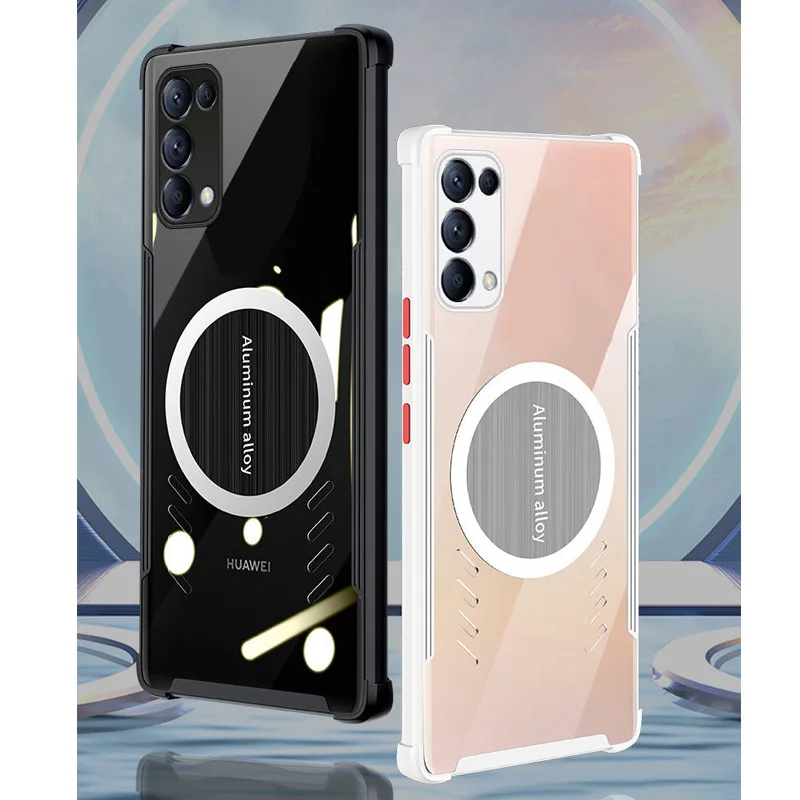 Чехол для OPPO Reno 5 Pro 5G Reno5K Reno5, Графеновый Прозрачный чехол для OPPO Reno 5 Pro Plus, термомагнитный охлаждающий чехол для игры