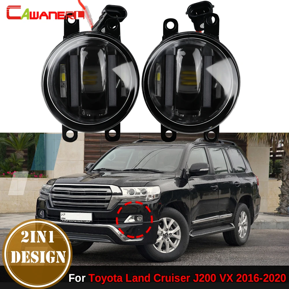 

2 X 36W Car LED Fog Light DRL Daytime Running Lamp For Toyota Land Cruiser J200 VX 2016-2020 (Not fit GX, GXL or Sahara Model)