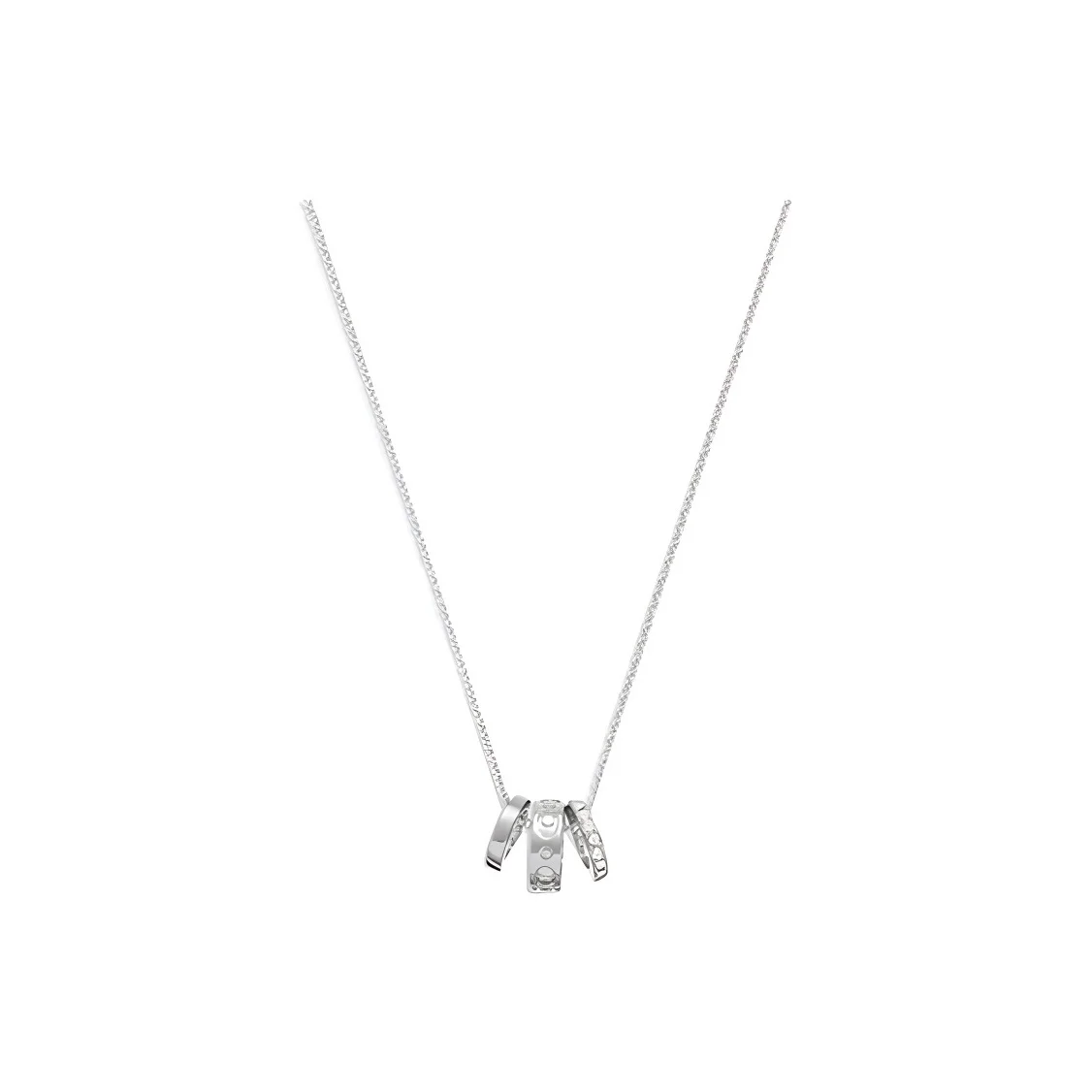 COACH Glass Brass Necklaces Women's Silver CI902-SLV