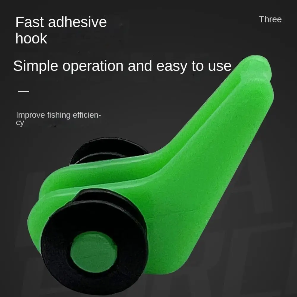 

10pcs High Pulling Force Fishing Bait Holder with Rubber Rings No Curling Fishing Hook Keeper Easy Fishing Safety