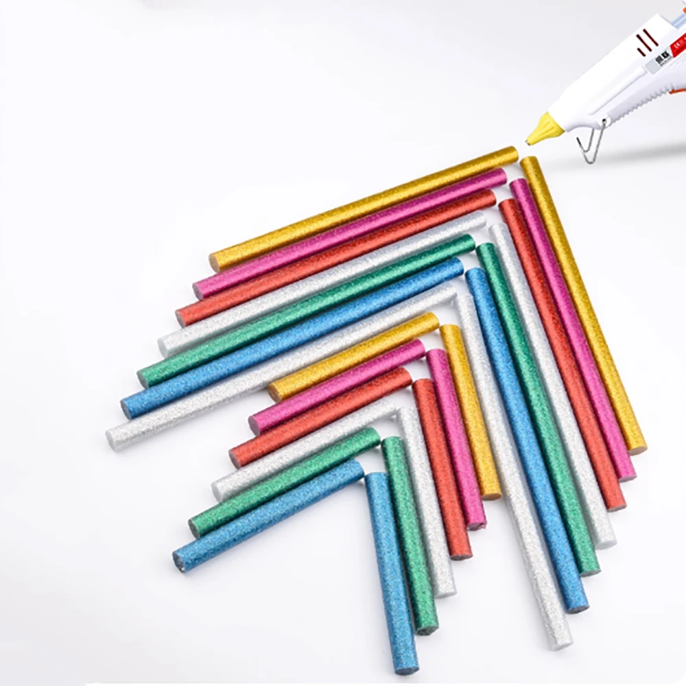 Strong Hot Melt Adhesive 7x100mm Colorful Glue Stick Colorful Flashing Sol Strip DIY Process Glue Stick Repair Kit Tool