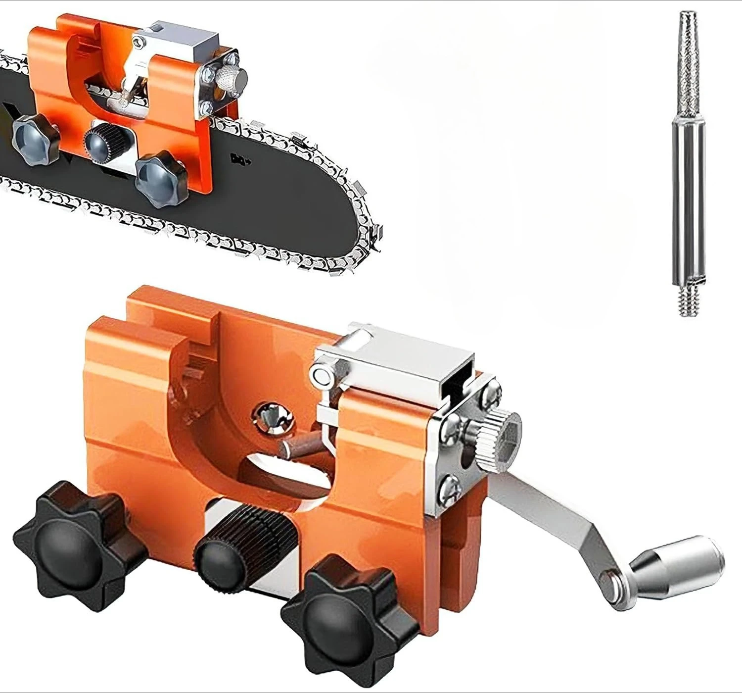 

Professional Portable Hand Chain Grinder Chain Clamp Sharpening Tool Quick Grinding for Chainsaw Chains Handheld Maintenance