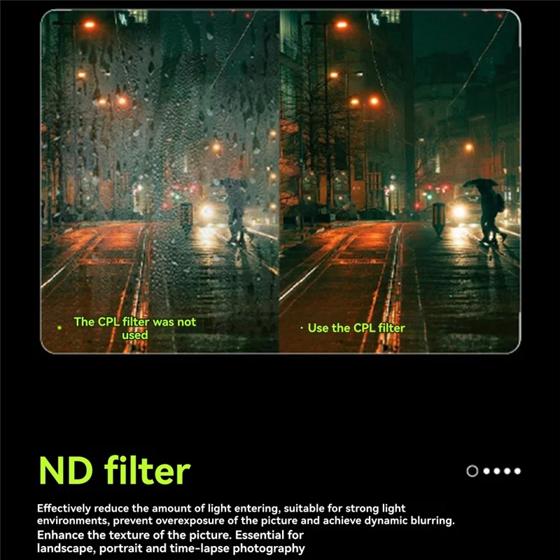 AT93-Camera Lens Protection Accessories For Insta360 Go Ultra- Lens Filters Set CPL/ND8/32/64 Neutral Density Optical Glass