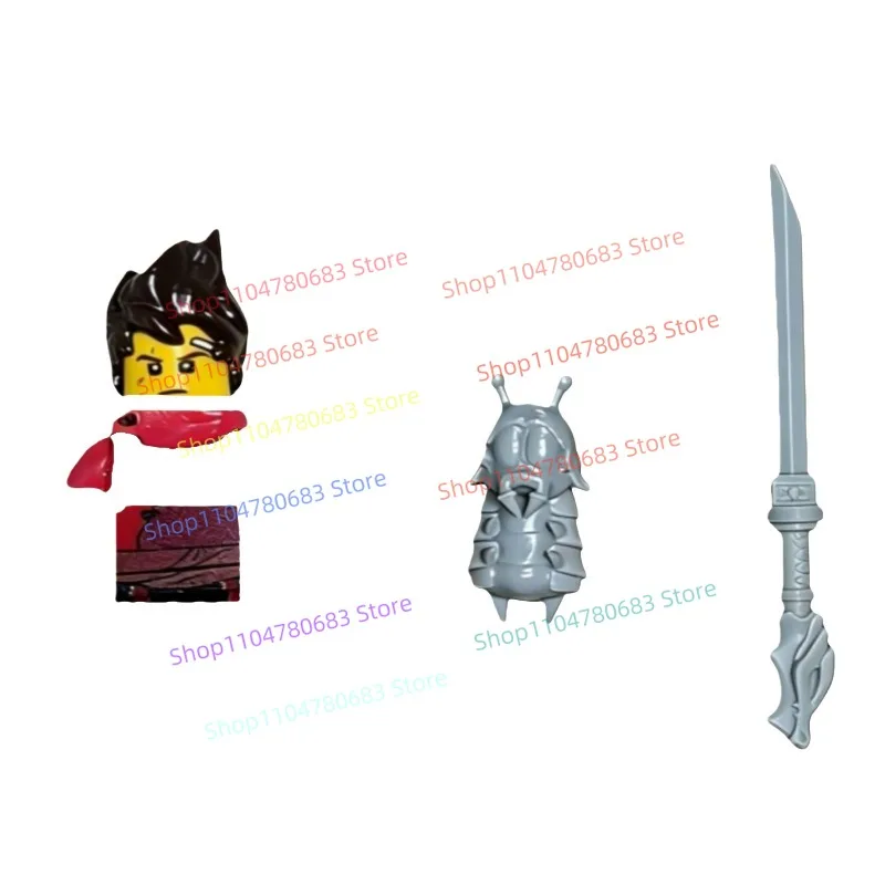 MOC Building Blocks Mini Figure Caterpillar Warrior Assembly Model Display Anime TV Character Toy Decorative Gift Collectible