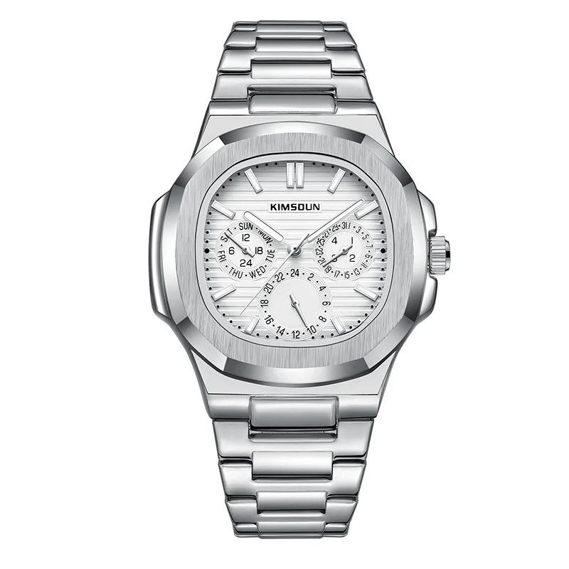 MAYZHISU Reloj de cuarzo de lujo para hombre de negocios, relojes clásicos Retro no automáticos para hombre, reloj de pulsera con fecha para hombre