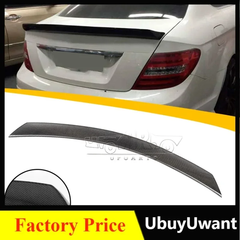 Hot Selling Looks V Style Rear Spoiler For Mercedes Benz C Class C204 C250 C350 C63 Coupe 2012 2013 2014