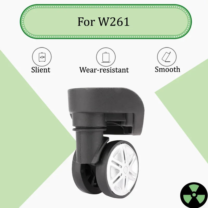 

For W261 Wear-Resistant Luggage Wheel Replacement Parts 360-Degree Swivel Casters Pressure-Resistant & Slip-Proof Essential