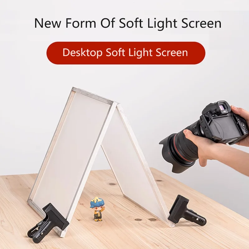 Selens Desktop Soft Light Screen Paper Waterproof Soft Light Plate With Stainless Steel Frame For Jewelry Photo Shooting Props