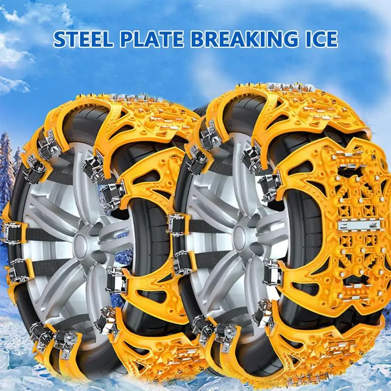 Car Tire Chain Universal Car Snow Tire Chains Universal Weather-Resistant Tire Snow Chain For Car Off-Road Vehicle SUV