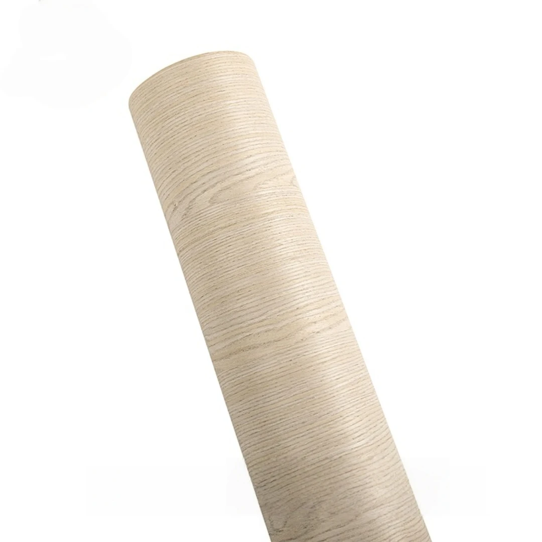 58x250cm White Oak Semi-crown Grain Engineered Wood Veneer For Furniture Walls Cabinets Interior Design And Decorative Projects