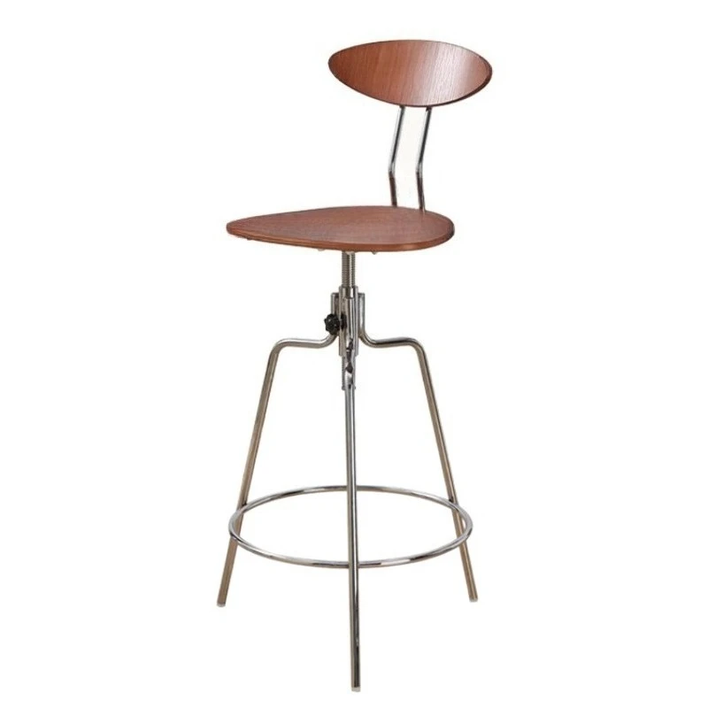 Revolving bar chairs, medieval home backrest high stools, bar chairs